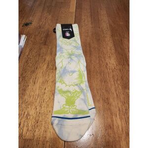 Stance CHRISTMAS Merry Grinchmas Cotton Crew‎ Socks Mens L (9-13) The Grinch NWT